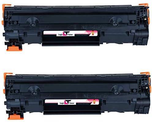 Logic Toner Cartridge 83A CE283A (Pack of 2) for HP Laser-Jet Pro MFP M127fs, M127fw, M127fn, MFP M125nw, MFP M225dw, MFP M225dn, M201dw, MFP M225dn