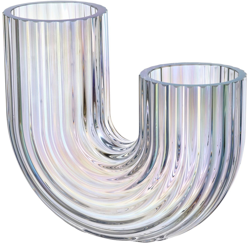 RÄFFELBJÖRK Vase - mother-of-pearl colour 12 cm
