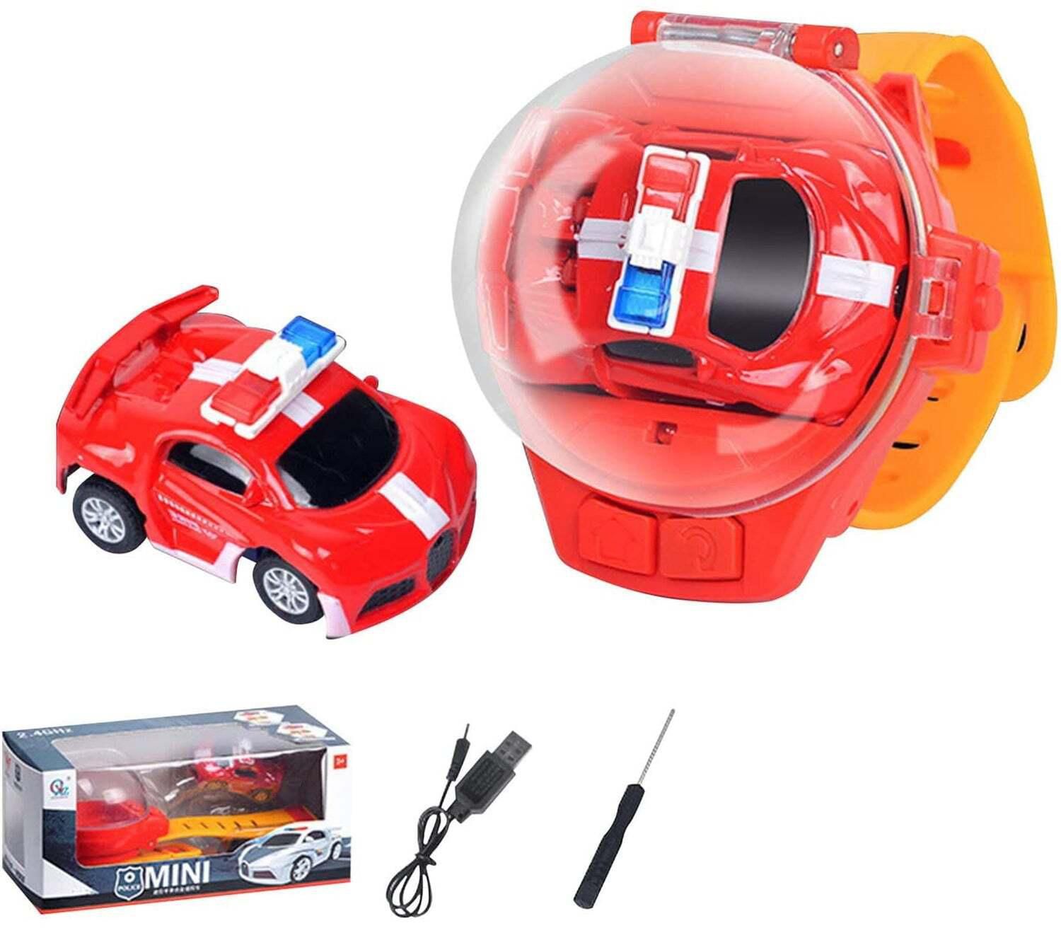 FITTO Mini Watch Remote Control Car - Small-Sized Toy Car with Innovative Watch- Style Remote Control