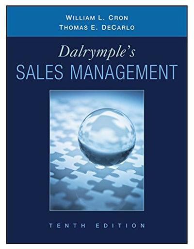 Dalrymple'S Sales Management Hardcover English by William L. Cron - 42202