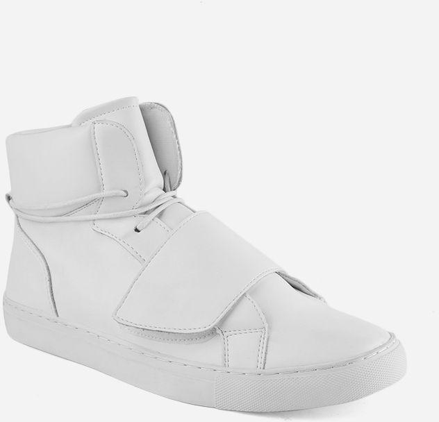 Coup Leather High Top Sneaker - White