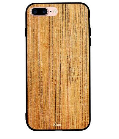 Skin Case Cover -for Apple iPhone 8 Plus Yellow Wood Pattern نمط خشبي باللون الأصفر