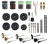 مجموعة ادوات دوارة صغيرة من 140 قطعة، مناسبة للمثقاب والات الطحن والنحت والتلميع