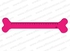 CEDON Acrylic Ruler BONE, 20 cm, Pink