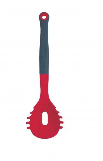 Colourworks Brights Red Silicone-Headed Pasta Serving Spoon / Measurer
