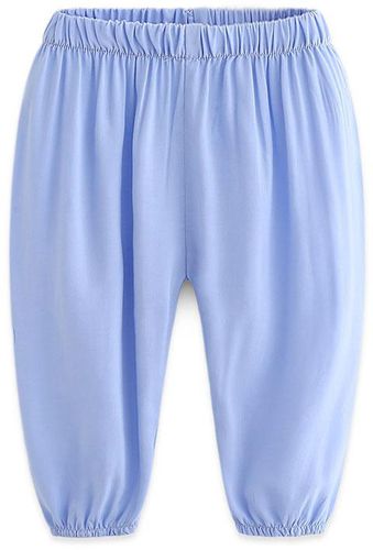 Toddlers Boy's 1Pc Harem Pants Full Length Solid Color Mid Waist Ankle Tied Trousers