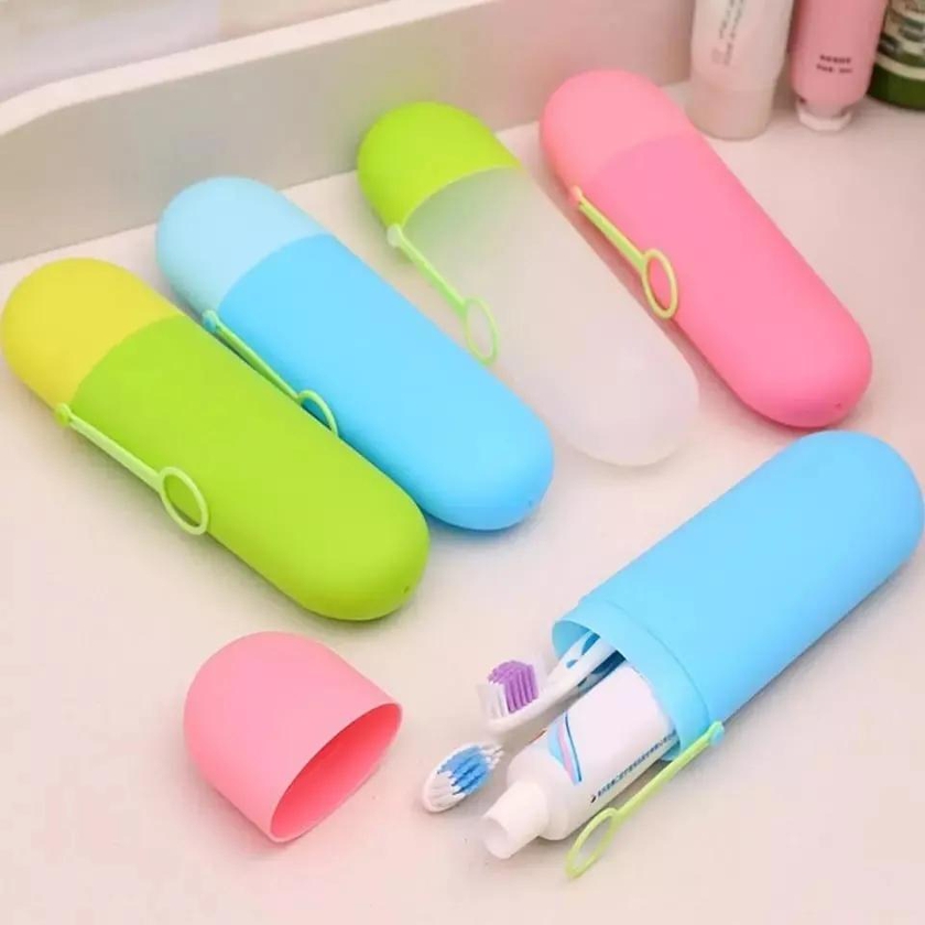 Travel toothbrush holders fits all toothbrushes, Hygienic tooth brush holder easy travel toothbrush holder for whole family