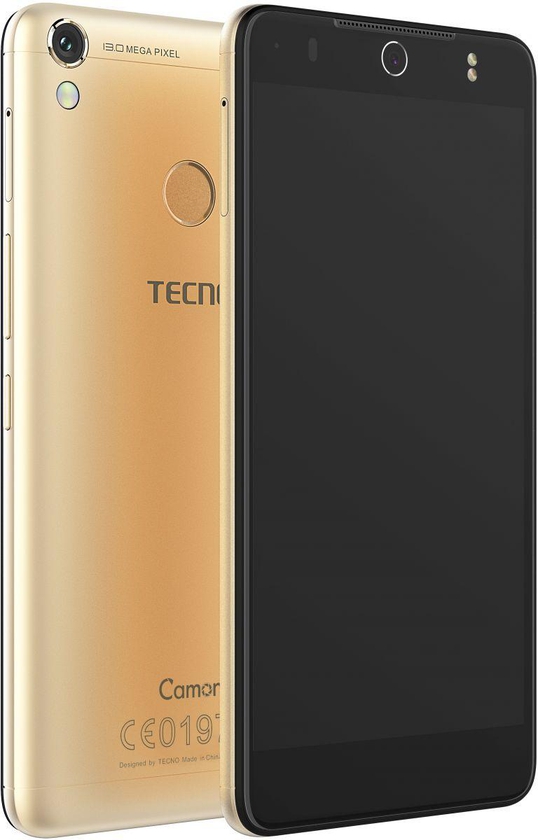 هاتف تكنو كامون CX آير ثنائي الشريحة - 16 جيجابايت، 2 جيجا رام، شبكة الجيل الرابع ال تي ايه، ذهبي