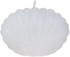 Get Small Shell-Shaped Aromatic Candle, 5×6 cm - Light Grey with best offers | Raneen.com