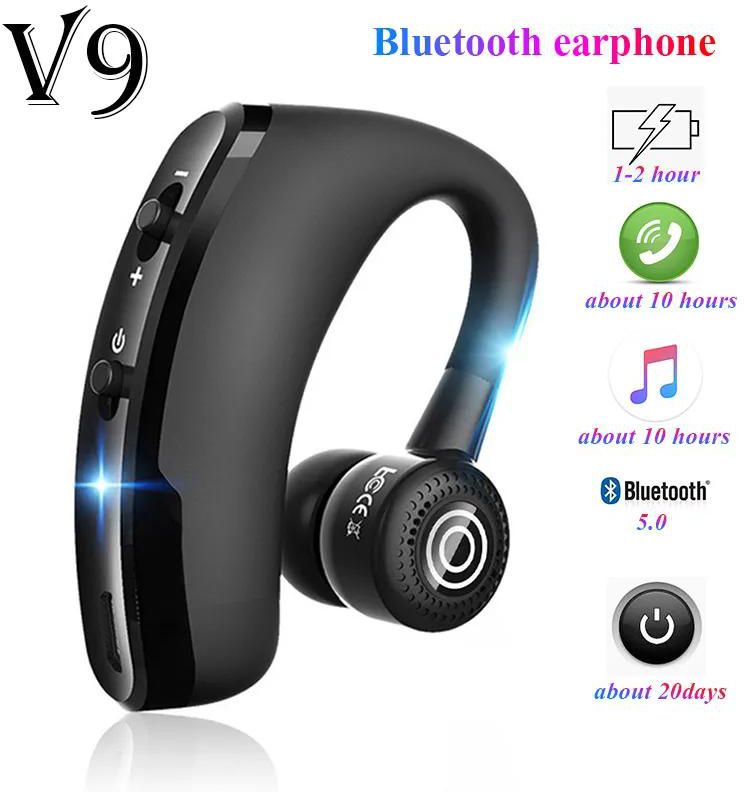 V9 Bluetooth Earphone Wireless Handsfree With Microphone For iPhone Samsung xiaomi
