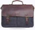 Parajohn Canvas Messenger Backpack - Laptop Messenger Bags, Shoulder Backpack Handbag - Multipurpose Business Briefcase Vintage Travel Backpack - 13.3 Inch-BLACK