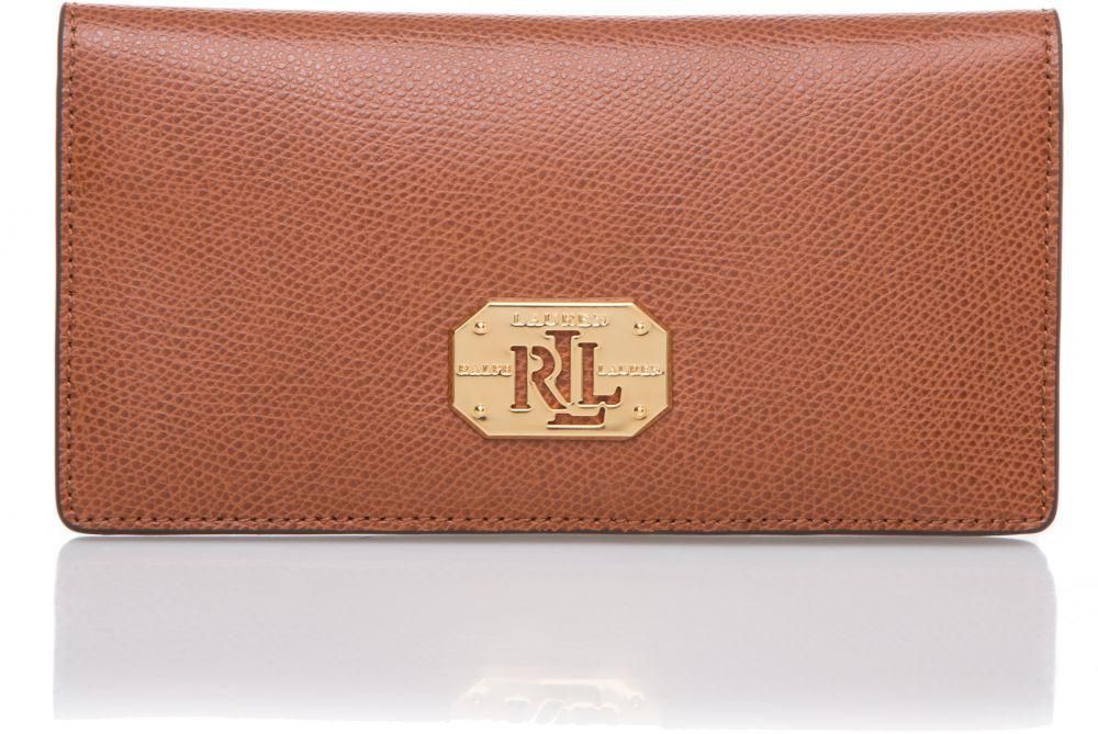 Lauren by Ralph Lauren 432563256005 Whitby Slim Fold Wallet for Women - Leather, Lauren Tan
