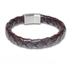 Bracelets for Men of The 2 Skulls and Genuine Leather - Black Color br033-0204