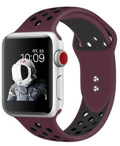 Promate OREO 42ML Apple Watch Band 42 - Maroon/Black