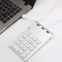 Wired USB Numeric Keypad Num Pad Lightweight With 3 USB 3.0 Ports For