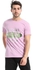 Andora Printed Round Neck Cotton T-Shirt - Lavender