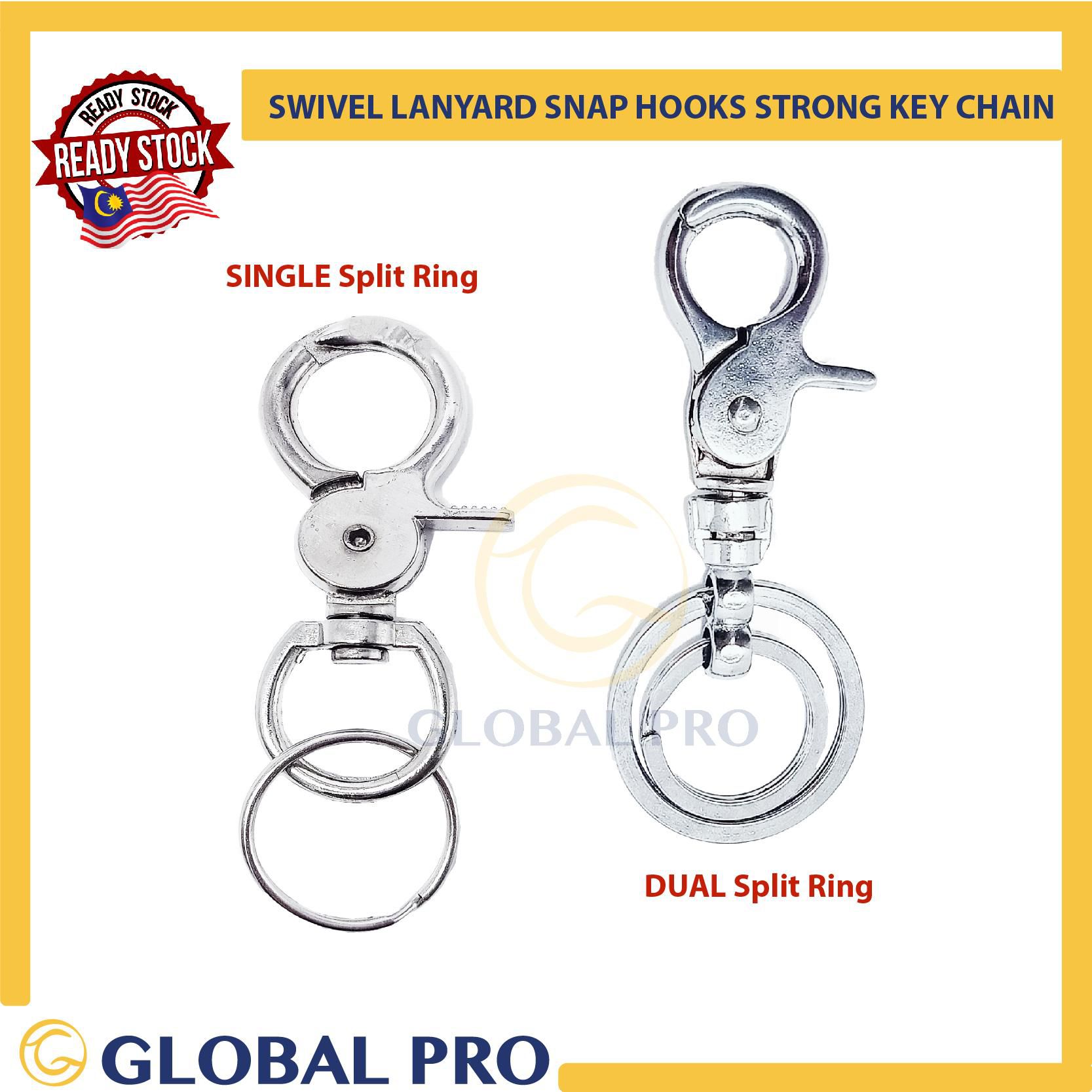 Globalproofficial Swivel Clips Lobster Clasp Snap Hooks Trigger Bag Key Ring