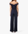 Navy Embroidered Trim Jumpsuit