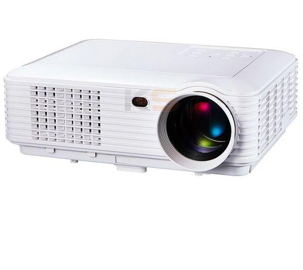 SV-228 Projector 3D Bluetooth Wifi Multimedia 1080P LCD 1280*800 Resolution 2600 Lumen Cortex-S805-A5 Android 4.4 1GB/8GB Support TV-White
