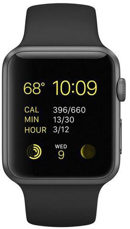 Apple Watch Sport 42mm - Space Gray Aluminum Case with Black Sport Band