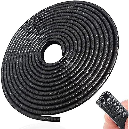 Allure Auto® (Black) U Shape Edge Trim Rubber Strip Seal Protector Car Door Edge Guards for Most Cars (16 ft/5 m) Compatible with Mercedes-Benz V-Class Marco Polo