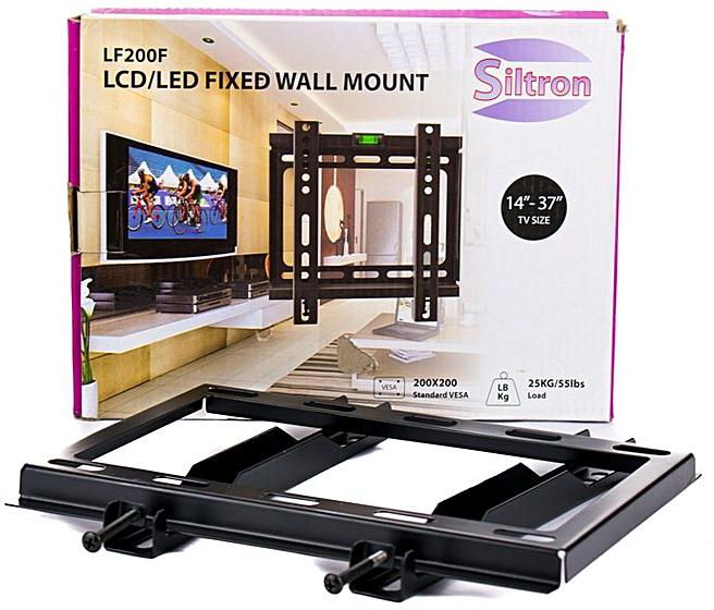 Universal Lcd Led Flat Panel Tv Fixed Wall Mount Bracket 14 37 Black From Jumia In Kenya Yaoota - How To Put Flat Panel Tv Wall Mount