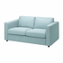 VIMLE Cover for 2-seat sofa - Saxemara light blue