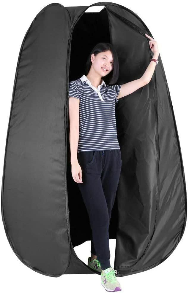 Coopic 6 Ft Pop Up Privacy Instant Portable Outdoor Shower Tent Camp Toilet Changing Room Rain Shelter For Camping And Beach Easy Set Up Foldable With Carry Bag Lightweight And Sturdy