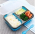 Silicone Lunch Box (Leak-proof Cover) -Spoon&Fork In1 Tool - 1 Pc