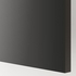 METOD خزانة حائط أفقية ٢ باب/فتح بالضغط, أبيض/Nickebo فحمي مطفي, ‎40x80 سم‏ - IKEA
