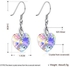 925 Sterling Silver Crystal Dangle Earrings