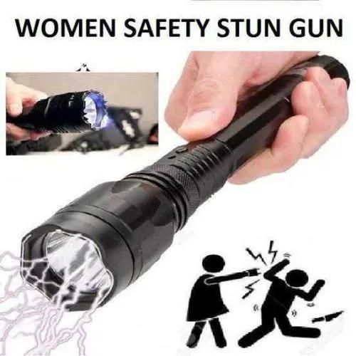 Self Defence Rechargeable LED Torch With Electric Shock / Flashlight