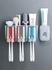 Wall mounted Toothbrush and toothpaste dispenser with 3 cups