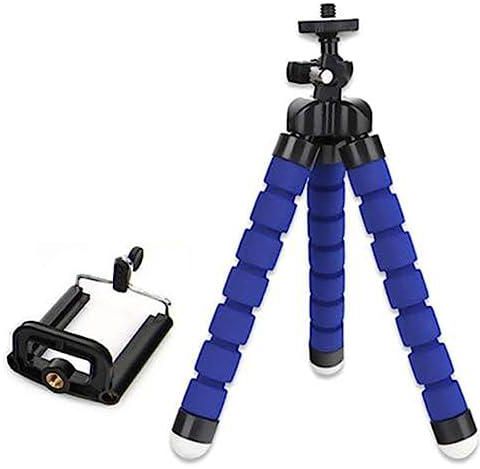 Octopus Stand Tripod Mount Holder for iPhone Samsung Cell Phone Camera - Blue