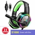 PC Gaming Headset Gamer E1000 USB 7.1 Surround/E1000S 3.5mm Stereo Wired Headphones with Microphone For PS4 Xbox one Laptop