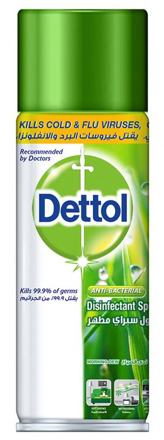 Dettol disinfectant surface cleaning spray morning dew 450 ml