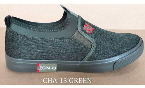 Leopard Men's Rubber Shoes Green
