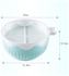 3-In-1 Salad Cutter Bowl Blue/White