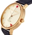 Kate Spade Metro 5 O'clock Women's Off White Dial Leather Band Watch - KSW1040