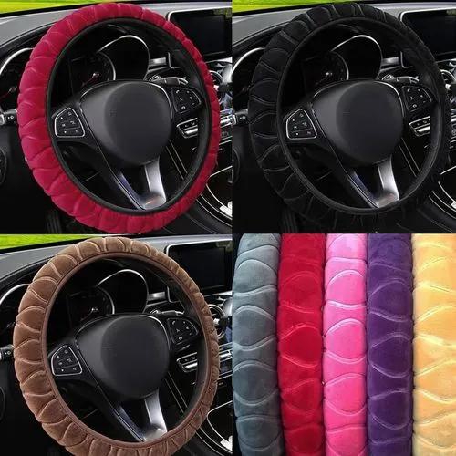 Generic Car Steering Wheel CoverDurability: Heat and cold resistant. Suitable Scope: Applicable to the most car steering wheels in the market, four seasons general, let your car ta