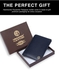 Premium Leather Passport Holder for Men and Women - Passport Cover Wallet with 1 Passport Slot, 3 Credit/Debit Card Slots, 1 ID Card Slot - Passport Case with RFID Protected