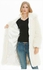 Solid Long Sleeves Overcoat White