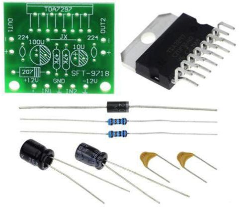 Generic OR DC 12V TDA7297 Amplifier Board 15W+15W Dual channel Track Stereo Module Kits Multi-color