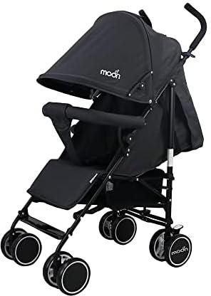 MOON Neo Plus Light Weight Travel Stroller/Pushchair for Baby/Kids/Toddler Black, 1.0 Piece