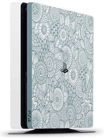 Abstract Floral Skin For PlayStation 4 Slim