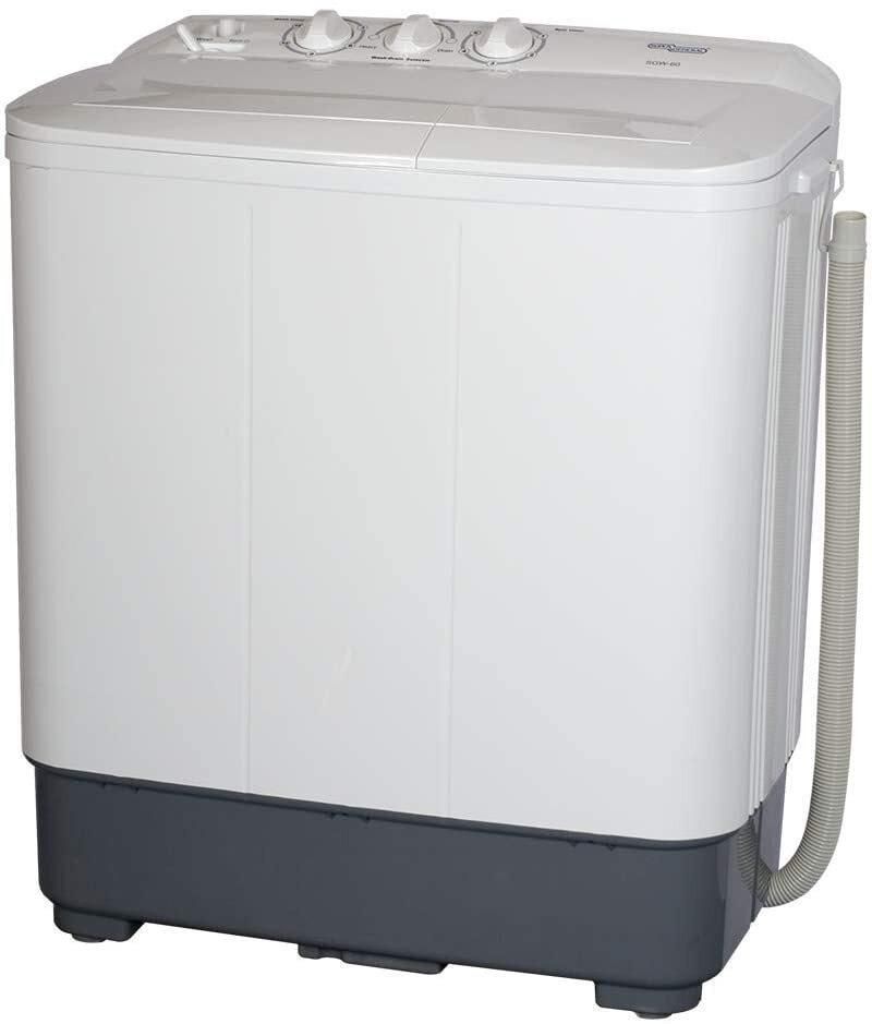 Super General 8 Kg Twin-Tub Semi-Automatic Washing Machine, White, Efficient Top-Load Washer With Lint Filter, Spin-Dry, Sgw80, 82.7 X 48.5 X 86.5 Cm, 1 Year Warranty