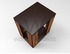Jella Series; Side Table (Teak and Dark-brown) - HDF