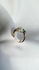 Artsy Emerald Stone Tiger Ring-Silver
