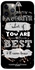 Motivational Quote Printed Case Cover -for Apple iPhone 12 Pro Black/White/Brown Black/White/Brown