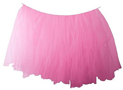 Generic Handmade Durable Tulle Table Skirt - Pink